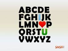 Alphabet Heart Love