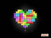 Colorful Tetris Heart