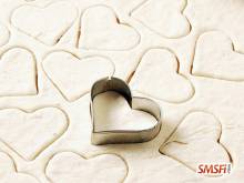 Flour in Love Heart