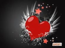 Grey Love Heart