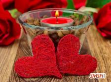 Candle and Red Heart
