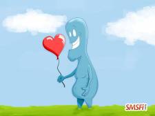 Love Balloon with Cartoon